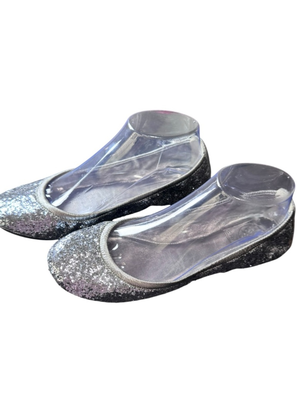 Tory Burch Silver Multi-Glitter Reva / Minnie Ballet Flats - Size 7